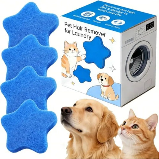 Premium Pet-Haarentferner (4 Stück) – für saubere, haarfreie Wäsche