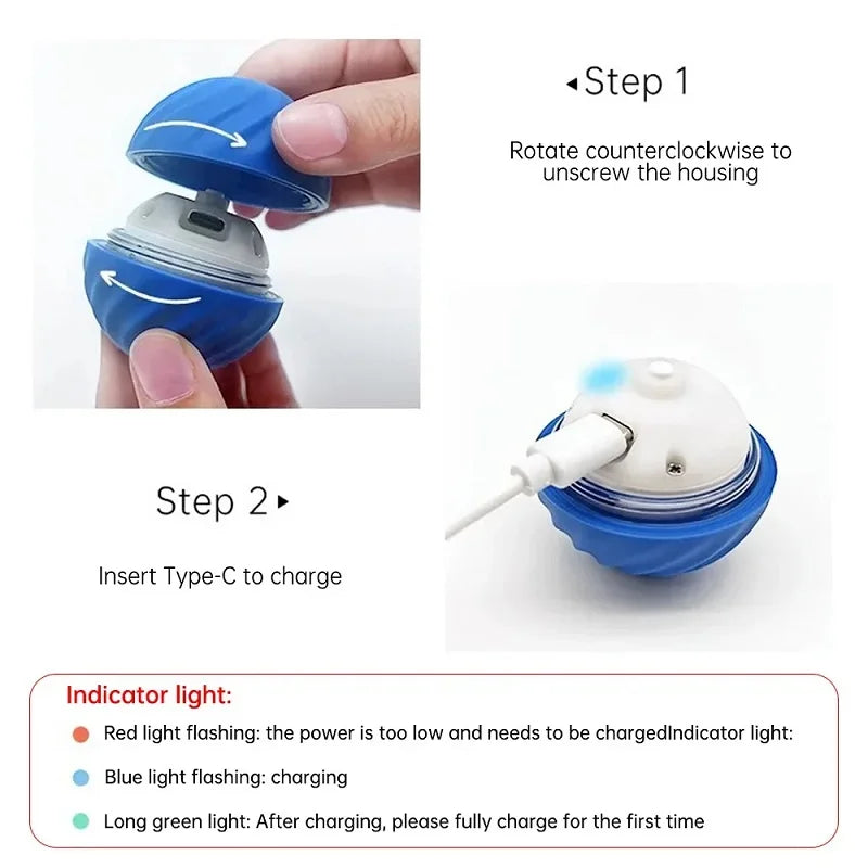 Smart Dog Toys Ball Electronic Interactive Pet Toy Moving Ball USB Automatic Moving Bouncing for Puppy Birthday gift Cat Product