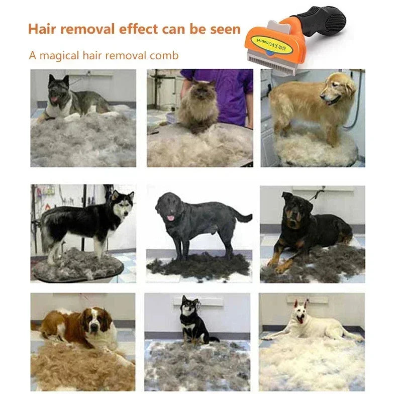 Premium Fellpflegebürste für Hunde & Katzen – entfernt lose Haare effektiv