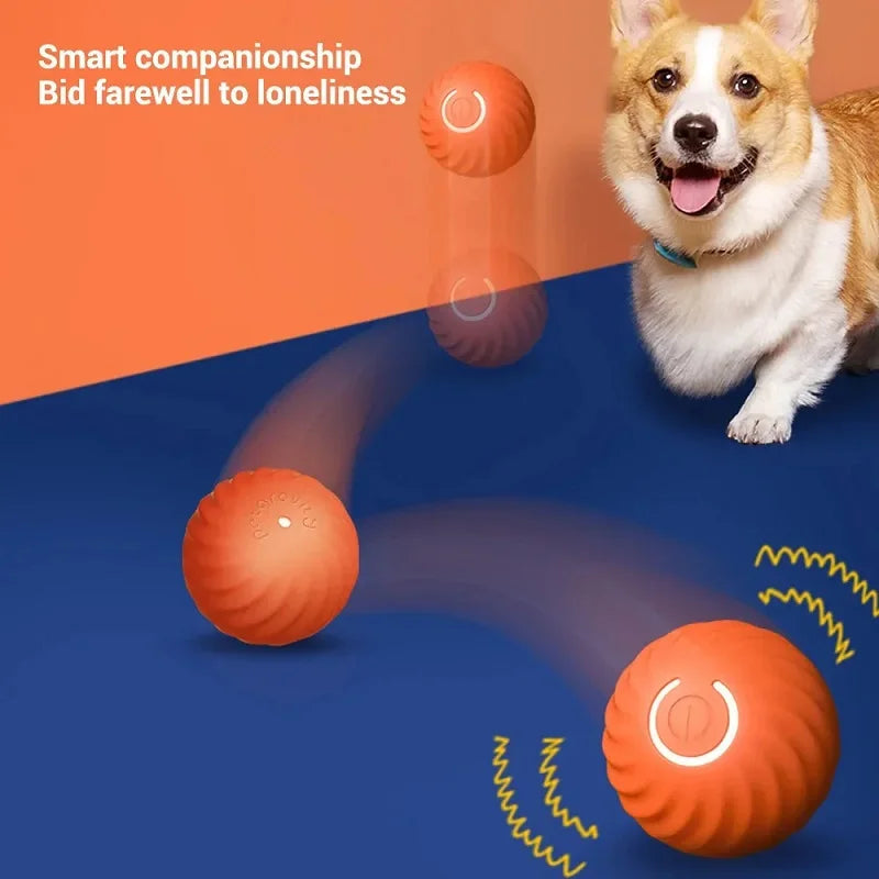 Smart Dog Toys Ball Electronic Interactive Pet Toy Moving Ball USB Automatic Moving Bouncing for Puppy Birthday gift Cat Product